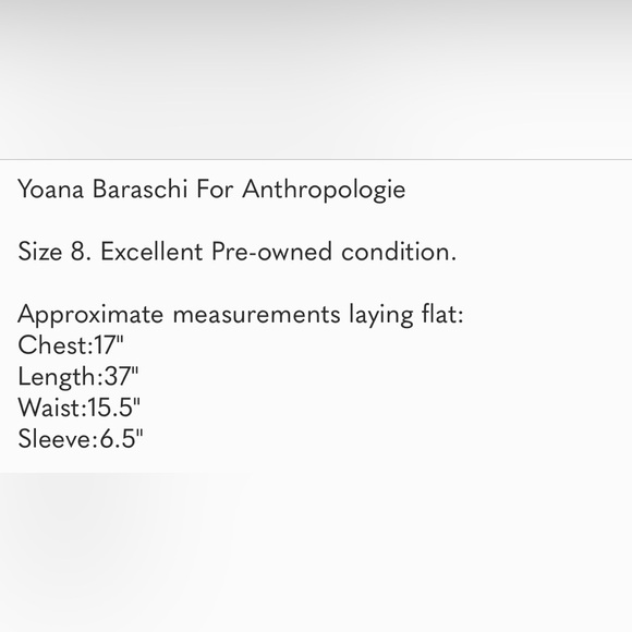 Yoana Baraschi for Anthropologie, embroidered dress, sz 8 - Picture 8 of 8